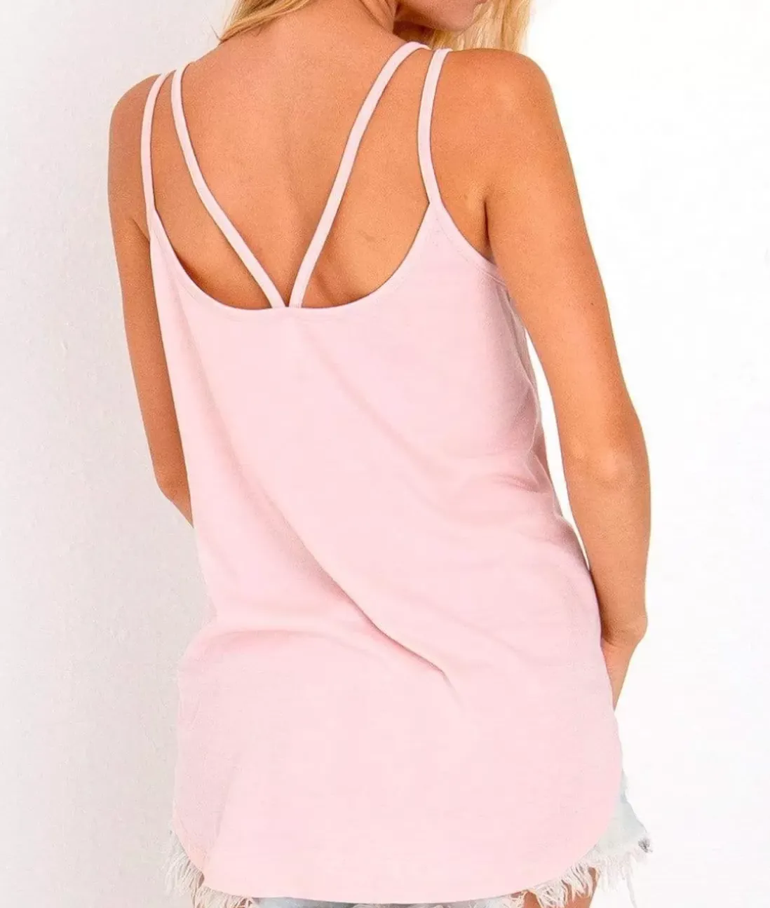 Women Nayked Apparel Tank Tops>Ridiculously Soft Vintage Wash Strappy Tank