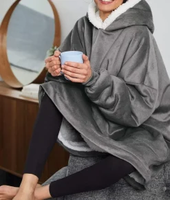 Women Nayked Apparel Tops>Ridiculously Soft Wearable Hooded Blanket