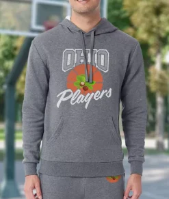 Men Nayked Apparel Shirts>Soft Eco Friendly Graphic Hoodie | Ohio Players (Buckeye Leaf)