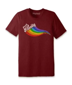 Women Nayked Apparel Tops>Unisex Ridiculously Soft Lightweight Graphic T-Shirt | Proud Of My Family