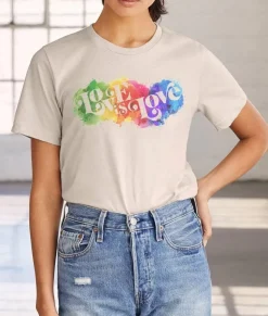 Women Nayked Apparel T-Shirts>Unisex Ridiculously Soft Lightweight Sueded Graphic T-Shirt | Love Is Love