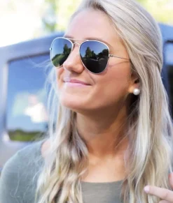 Women Nayked Apparel Accessories>Women'S Aviator Polarized Sunglasses, Lifetime Guarantee