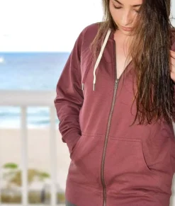 Women Nayked Apparel Tops>Women'S French Terry Full-Zip Hoodie