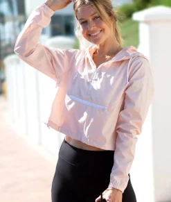 Women Nayked Apparel Hoodies & Sweatshirts>Women'S Lightweight Pullover Cropped Windbreaker