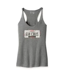 Women Nayked Apparel Tank Tops>Women'S Ridiculously Soft Lightweight Racerback Graphic Tank | 614 Cbus