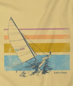 Women Nayked Apparel Tops>Women'S Ridiculously Soft Midweight Graphic Tee | Let'S Coast