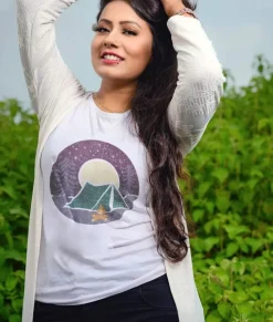 Women Nayked Apparel Tops>Women'S Ridiculously Soft Graphic Tee | Campfire