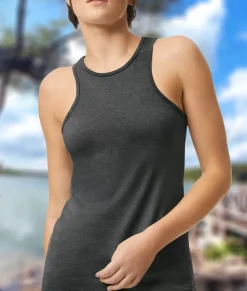 Women Nayked Apparel Tops>Women'S Ridiculously Soft Recycled Racerneck Tank