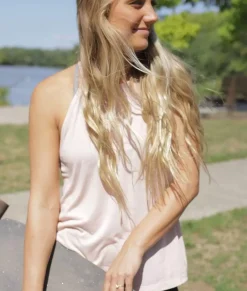 Women Nayked Apparel Tank Tops>Women'S Ridiculously Soft Lightweight Flowy High Neck Tank Top