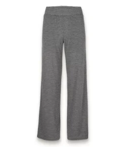 Women Nayked Apparel Bottoms Skirts & Dresses>Women'S Ridiculously Soft Shirred Wide Leg Fine Line Striped Lounge Pants