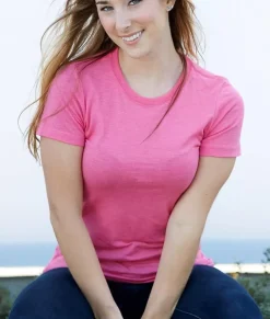 Women Nayked Apparel Tops>Women'S Ridiculously Soft Lightweight Crew Neck T-Shirt