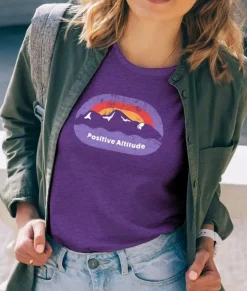 Women Nayked Apparel T-Shirts>Women'S Ridiculously Soft 100% Cotton Graphic Tee | Positive Altitude
