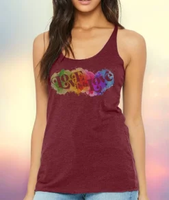 Women Nayked Apparel Tops>Women'S Ridiculously Soft Lightweight Graphic Racerback Tank | Love Is Love