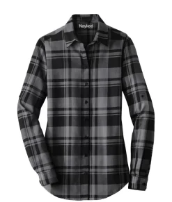 Women Nayked Apparel Tops>Women'S Ridiculously Soft Plaid Flannel Tunic Shirt