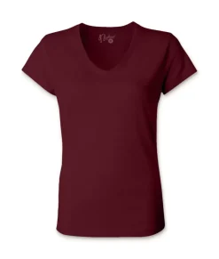 Women Nayked Apparel T-Shirts>Women'S Ridiculously Soft 100% Cotton Fitted V-Neck T-Shirt