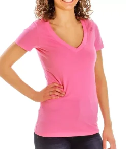 Women Nayked Apparel Tops>Women'S Ridiculously Soft Midweight V-Neck T-Shirt