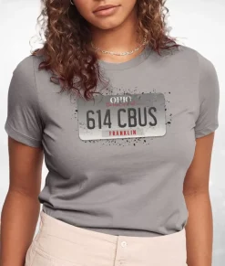 Women Nayked Apparel Tops>Women'S Ridiculously Soft Lightweight Graphic Tee | 614 Cbus