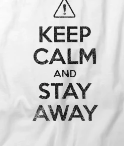 Women Nayked Apparel T-Shirts>Women'S Ridiculously Soft 100% Cotton Graphic Tee | Keep Calm And Stay Away