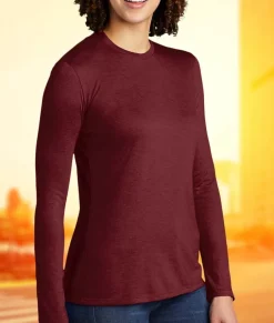 Women Nayked Apparel T-Shirts>Women'S Ridiculously Soft Recycled Lightweight Long Sleeve T-Shirt