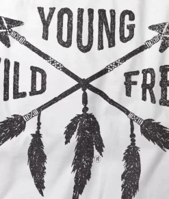 Women Nayked Apparel Tops>Women'S Ridiculously Soft Lightweight Graphic Tee | Young Wild Free