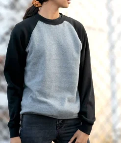 Women Nayked Apparel Tops>Women'S Ridiculously Soft Boyfriend Colorblocked Raglan Pullover