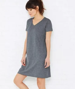 Women Nayked Apparel Bottoms Skirts & Dresses>Women'S Ridiculously Soft V-Neck T-Shirt Dress