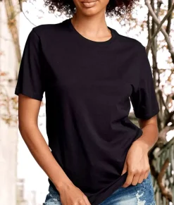 Women Nayked Apparel Tops>Women'S Ridiculously Soft Oversized Curved Hem Long Tee