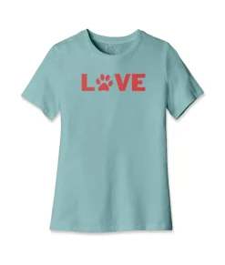 Women Nayked Apparel Tops>Women'S Ridiculously Soft Midweight Relaxed Valentine'S Day Graphic T-Shirt | Love My Pet