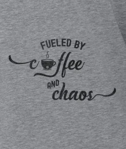 Women Nayked Apparel Tops>Women'S Ridiculously Soft Midweight Graphic Tee | Fueled By Coffee And Chaos