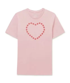 Women Nayked Apparel Tops>Women'S Soft Go-To Graphic T-Shirt | Trailing Paws Heart