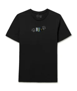 Women Nayked Apparel T-Shirts>Women'S Soft Go-To Graphic Tee | Luv Paw Print
