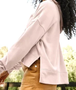 Women Nayked Apparel Tops>Women'S Soft Recycled Washed Terry Hoodie