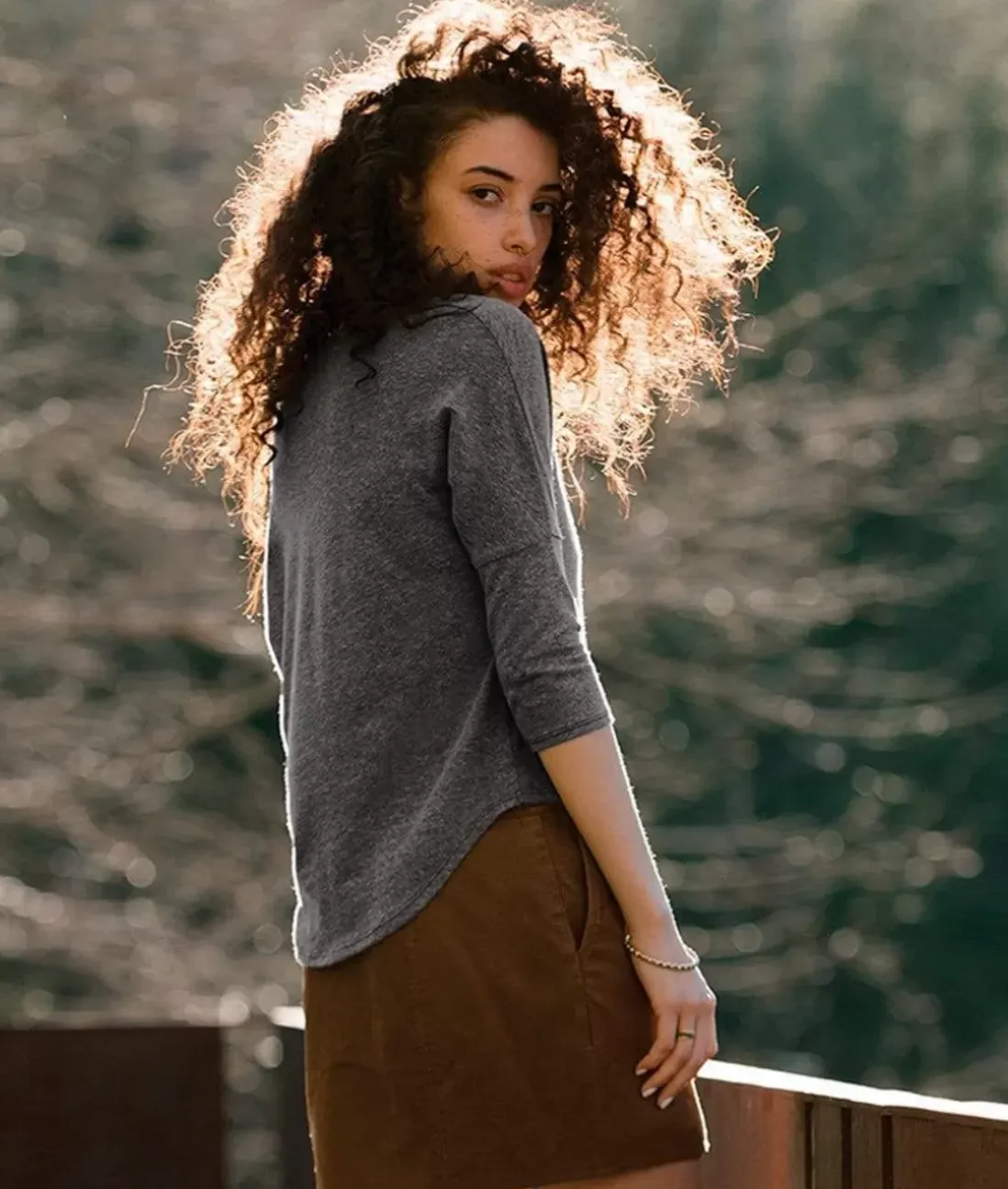 Women Nayked Apparel T-Shirts>Women'S Vintage Dolman Scoop T-Shirt